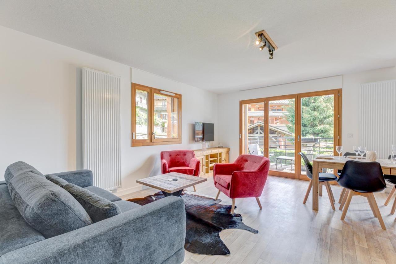 La Poudreuse - Duplex Avec Balcon Vue Montagne - Flumet Zewnętrze zdjęcie