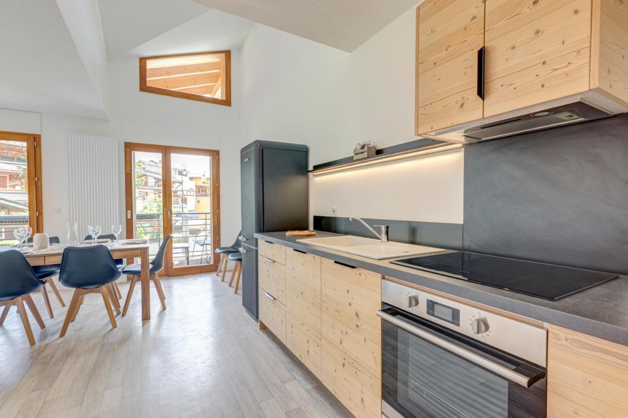 Apartament La Poudreuse - Duplex Avec Balcon Vue Montagne - Flumet Zewnętrze zdjęcie
